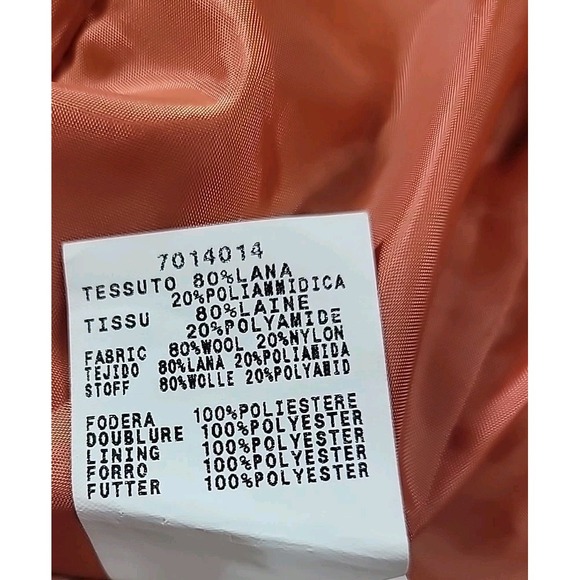 Max & Co Wool Blend Tweed Long Coat Womens 12 Classic Winter Made in Italy Retro - Picture 12 of 15